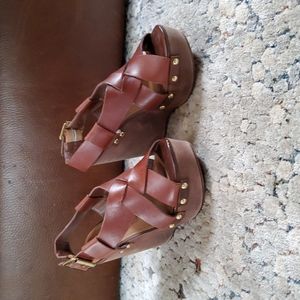 Cathy jean leather wedge